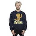 Miniatyrbild 2 av 4: Guardians Of The Galaxy Mens Groot Dancing Sweatshirt