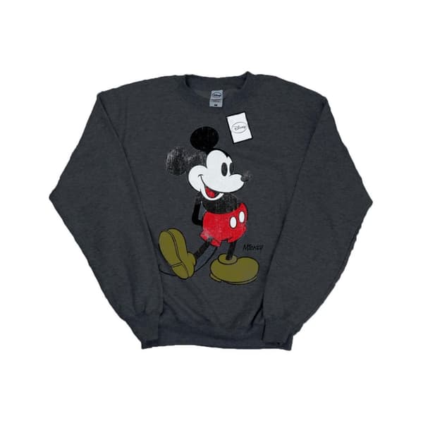 Disney Mens Mickey Mouse Classic Kick Sweatshirt