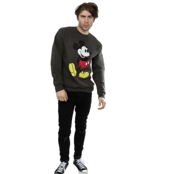 Disney Mens Mickey Mouse Classic Kick Sweatshirt