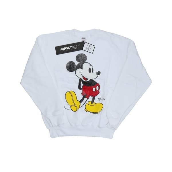 Disney Mens Mickey Mouse Classic Kick Sweatshirt