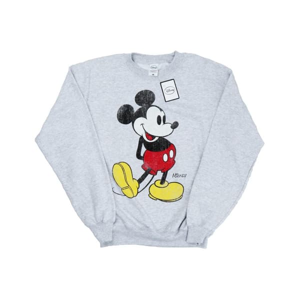 Disney Mens Mickey Mouse Classic Kick Sweatshirt
