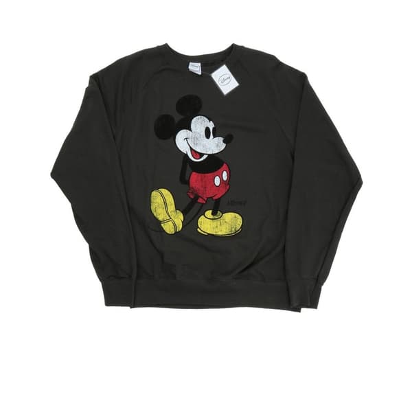 Disney Mens Mickey Mouse Classic Kick Sweatshirt