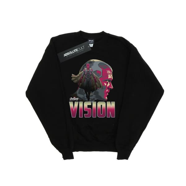 Marvel Avengers Infinity War Vision Character-tröja för tjejer Black 9-11 Years