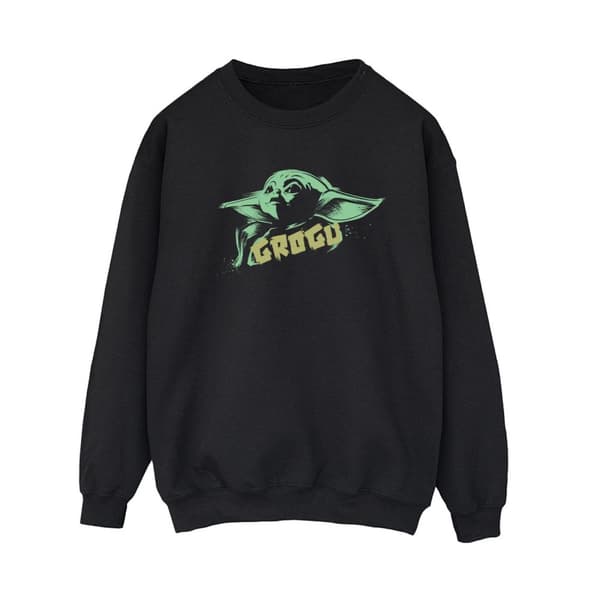 Star Wars Womens/Ladies The Mandalorian Grogu The Child Splat Sweatshirt