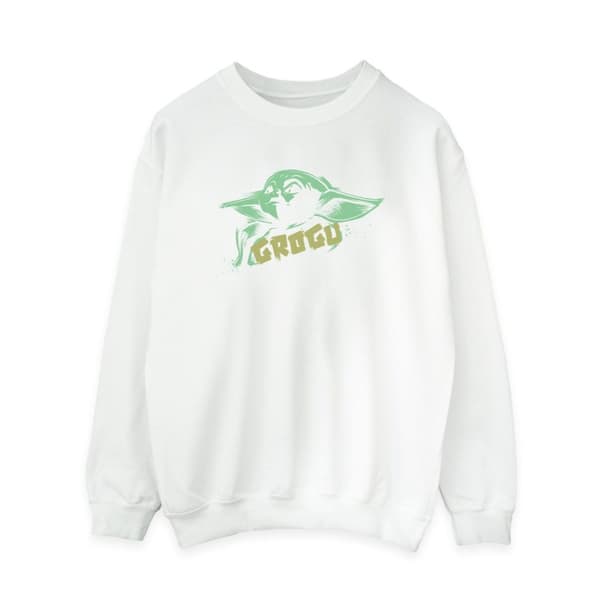 Star Wars Womens/Ladies The Mandalorian Grogu The Child Splat Sweatshirt