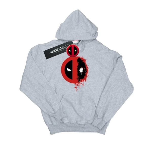 Marvel Womens/Ladies Deadpool Split Splat Logo Hoodie