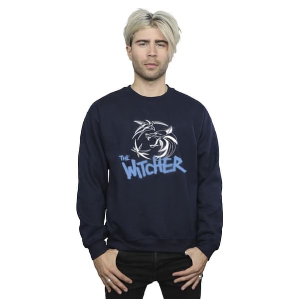 Netflix Herr The Witcher Spray Logo Sweatshirt