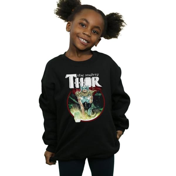 Marvel Girls The Mighty Thor Poster Sweatshirt