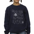 Miniatyrbild 3 av 4: Star Wars Mandalorian May The Force Mando Sweatshirt för flickor