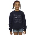 Miniatyrbild 2 av 4: Star Wars Mandalorian May The Force Mando Sweatshirt för flickor