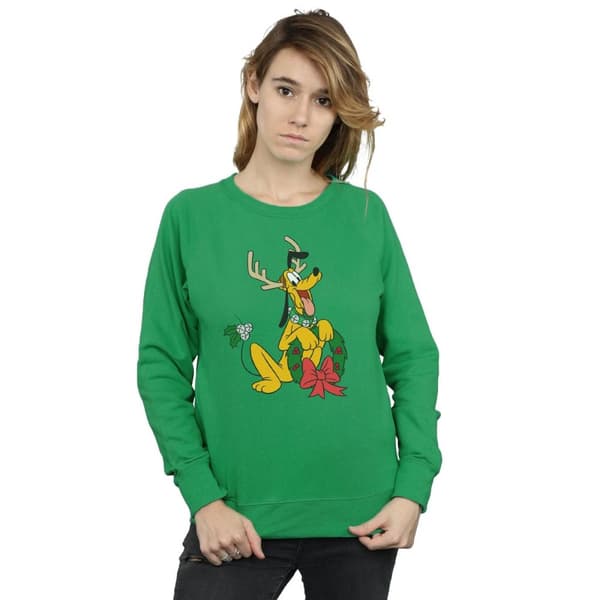 Disney Sweatshirt med julren från Pluto - dam/dam