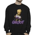 Miniatyrbilde 3 av 4: Guardians Of The Galaxy Mens Groot Casette Sweatshirt