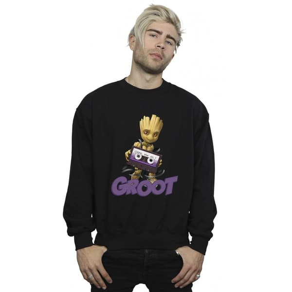 Guardians Of The Galaxy Mens Groot Casette Sweatshirt