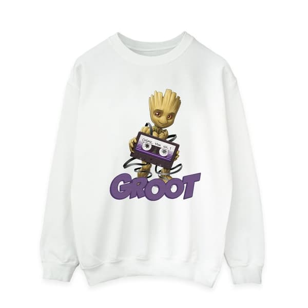 Guardians Of The Galaxy Mens Groot Casette Sweatshirt
