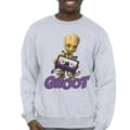 Miniatyrbillede 3 af 4: Guardians Of The Galaxy Mens Groot Casette Sweatshirt