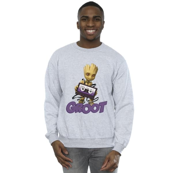 Guardians Of The Galaxy Mens Groot Casette Sweatshirt