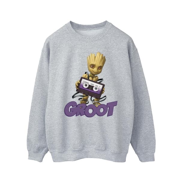 Guardians Of The Galaxy Mens Groot Casette Sweatshirt