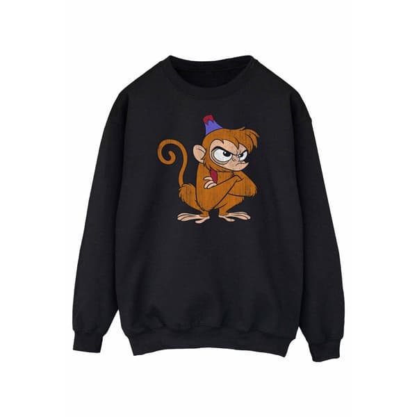 Disney Womens/Ladies Aladdin Classic Angry Abu Sweatshirt Black XXL