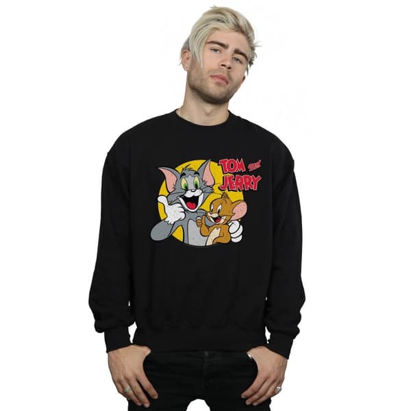 Tom And Jerry Mens Thumbs Up Sweatshirt