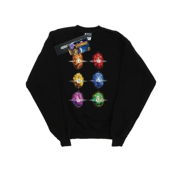 Marvel Avengers Infinity War Infinity Stones - tröja för flickor Black 5-6 Years