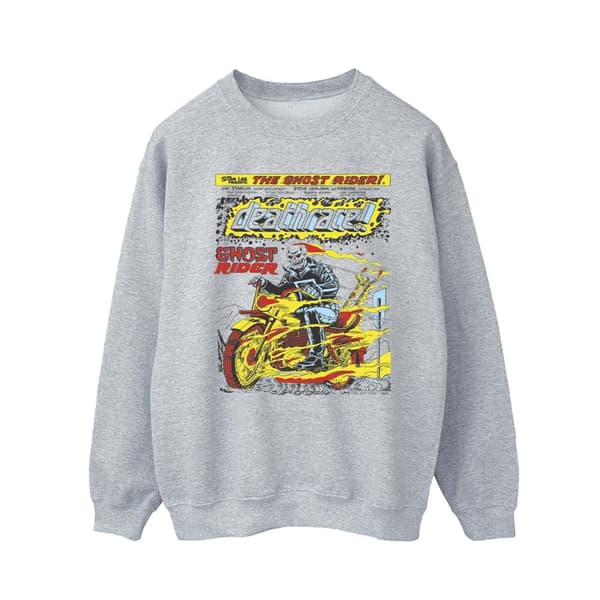 Marvel Ghost Rider - Sweatshirt med dödsmärke på bröstet