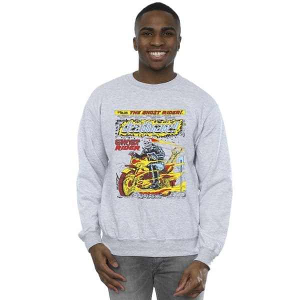 Marvel Ghost Rider - Sweatshirt med dödsmärke på bröstet