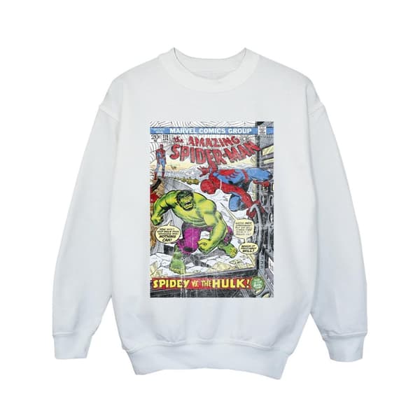 Marvel Girls Spider-Man VS Hulk Cover Sweatshirt