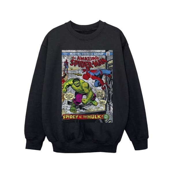Marvel Girls Spider-Man VS Hulk Cover Sweatshirt