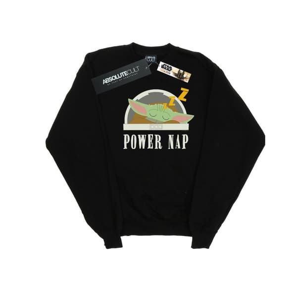 Star Wars Mens The Mandalorian Power Nap Child Sweatshirt Black M