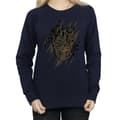 Miniatyrbillede 3 af 5: Marvel Womens/Ladies Black Panther Gold Head Sweatshirt