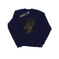 Miniatyrbillede 1 af 5: Marvel Womens/Ladies Black Panther Gold Head Sweatshirt