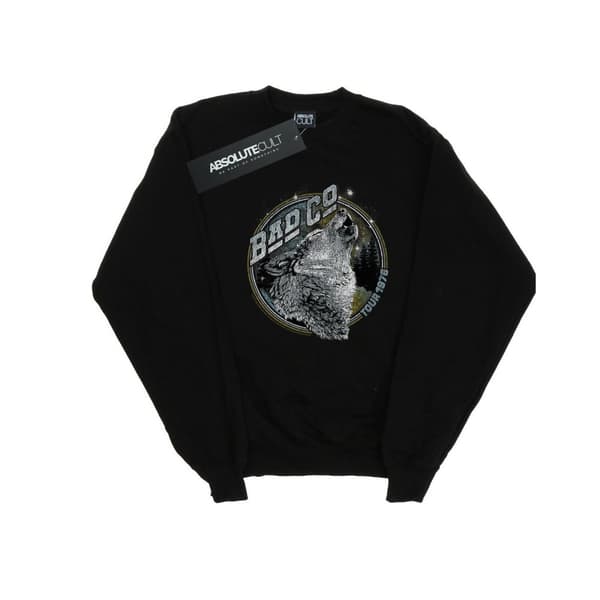 Bad Company Girls Wolf Tour 1976 Sweatshirt Black 12-13 Years