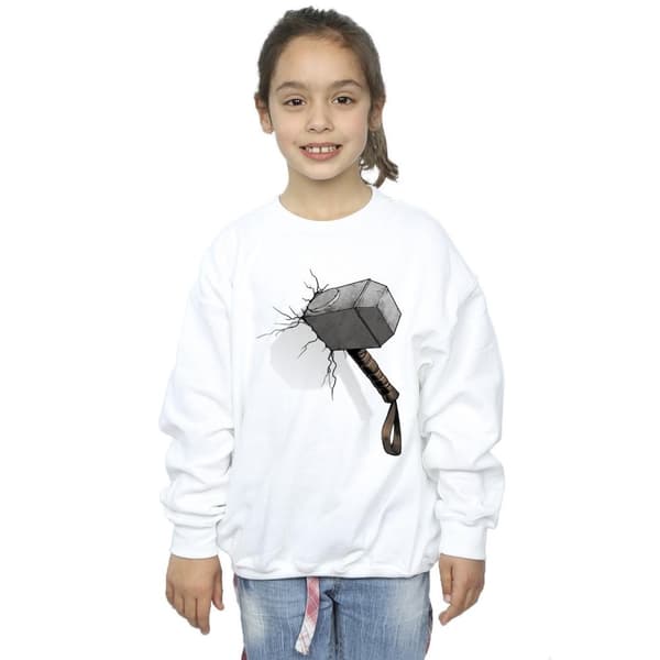 Marvel Universe Girls Thor Hammer Crack Sweatshirt