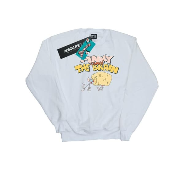 Animaniacs Mens Pinky And The Brain Cheese Head Sweatshirt