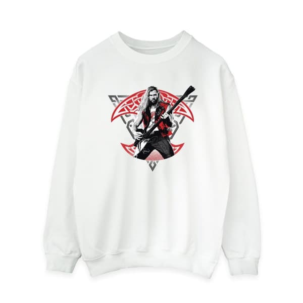 Marvel Womens/Ladies Thor Love And Thunder Solo Guitar Sweatshirt