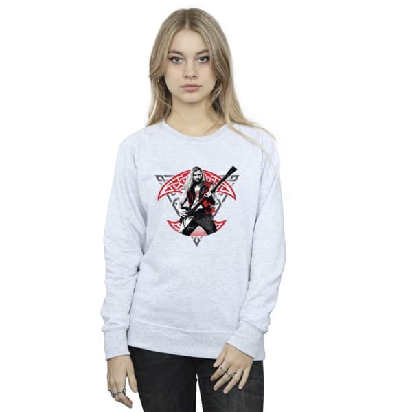 Marvel Womens/Ladies Thor Love And Thunder Solo Guitar Sweatshirt
