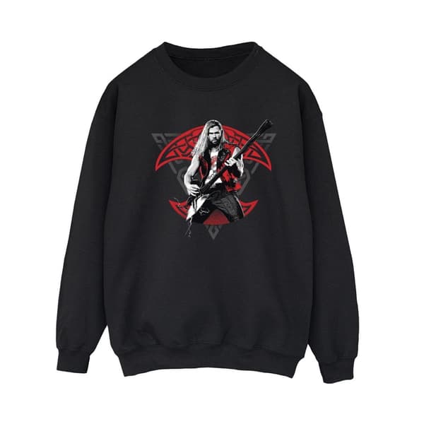Marvel Womens/Ladies Thor Love And Thunder Solo Guitar Sweatshirt