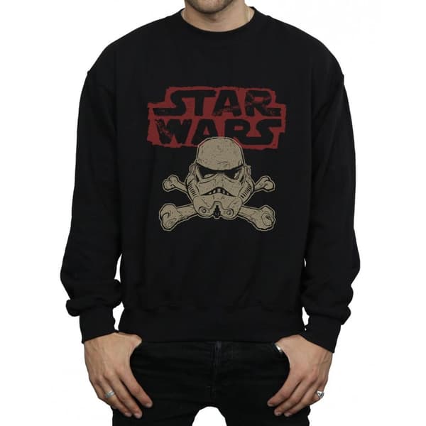 Star Wars Sweatshirt med Stormtrooper-skalle och logotyp