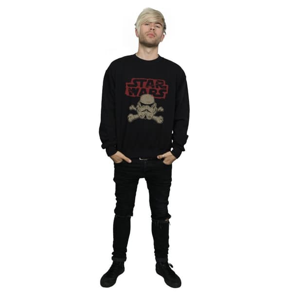Star Wars Sweatshirt med Stormtrooper-skalle och logotyp
