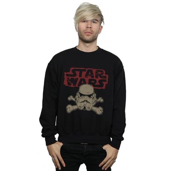 Star Wars Sweatshirt med Stormtrooper-skalle och logotyp