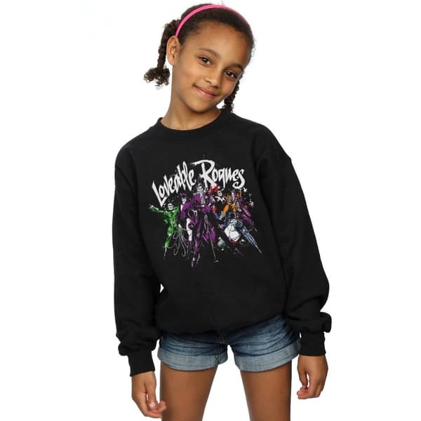 DC Comics Girls Batman Loveable Rogues Sweatshirt