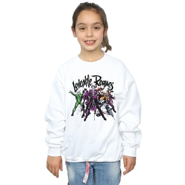 DC Comics Girls Batman Loveable Rogues Sweatshirt