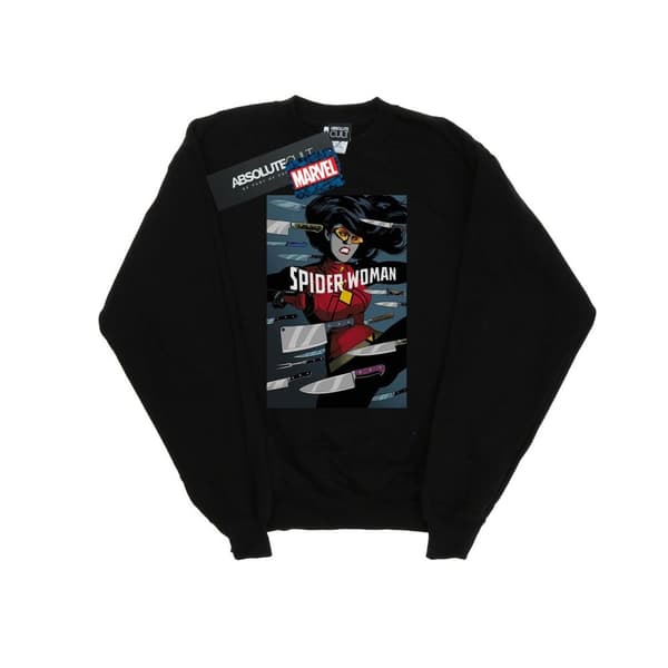 Marvel Dam/Tjej Spider-Woman Cover Sweatshirt