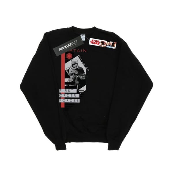 Star Wars Boys The Last Jedi Captain Phasma Sweatshirt Black 5-6 Years