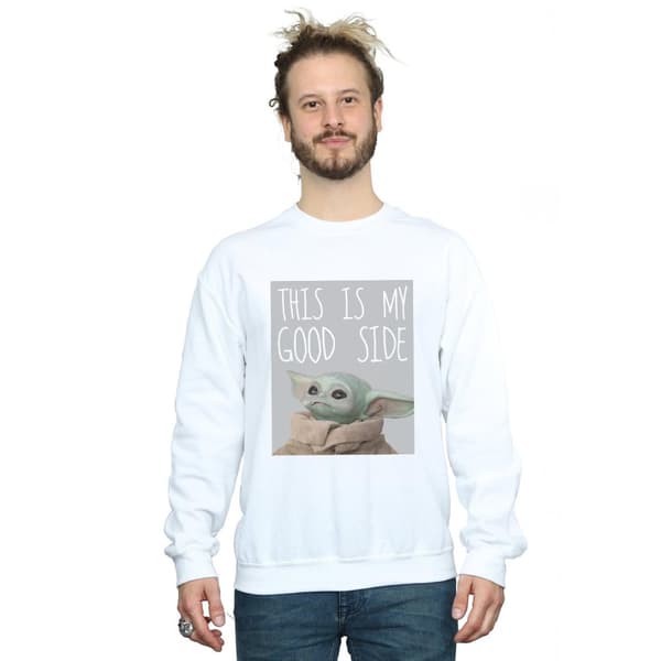 Star Wars Mens The Mandalorian The Child Good Side Sweatshirt