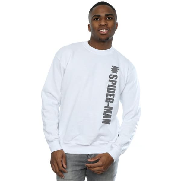 Marvel Mens Spider-Man Patterned Logo Sweatshirt