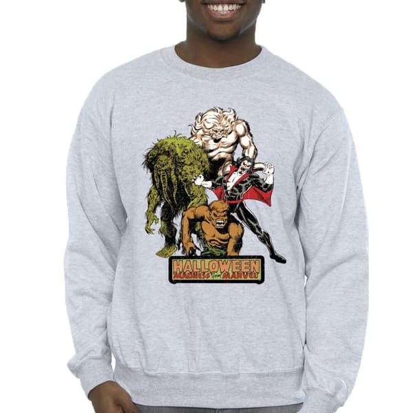Marvel Mens Halloween Monsters Sweatshirt