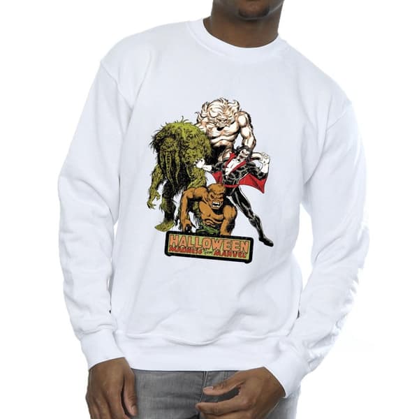 Marvel Mens Halloween Monsters Sweatshirt