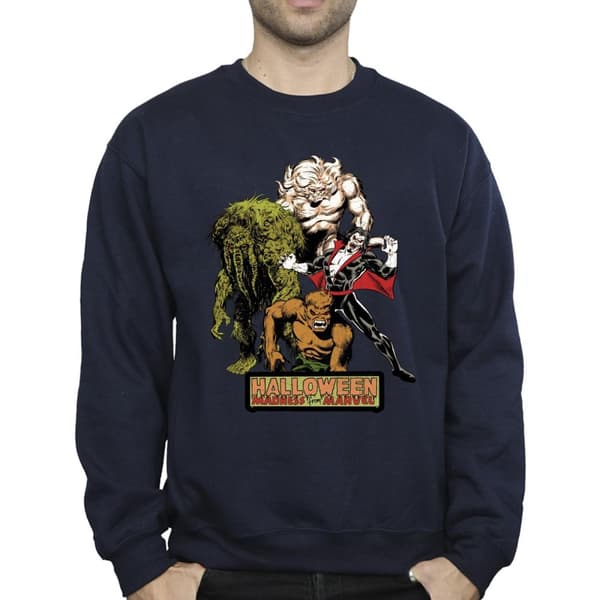 Marvel Mens Halloween Monsters Sweatshirt