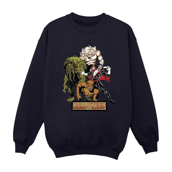 Marvel Mens Halloween Monsters Sweatshirt